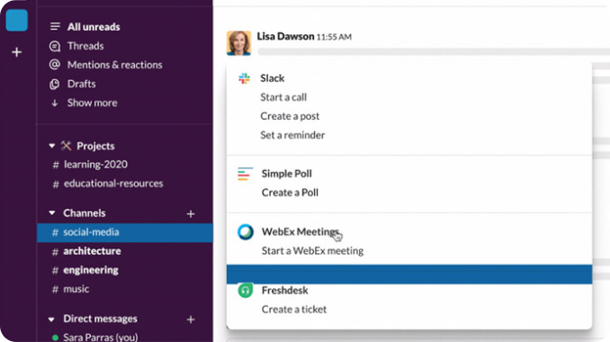 Instant Communication Through Slack
